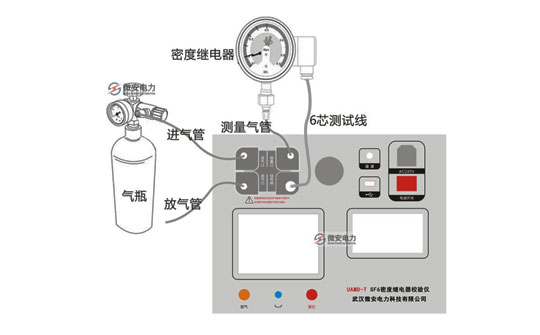 SF6氣體密度繼電器測試儀接線圖